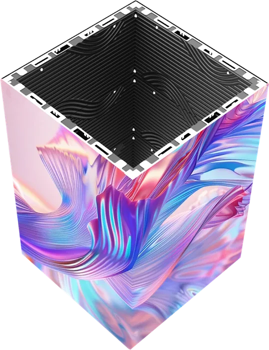 Cube Swap-Ec, cinq faces LED