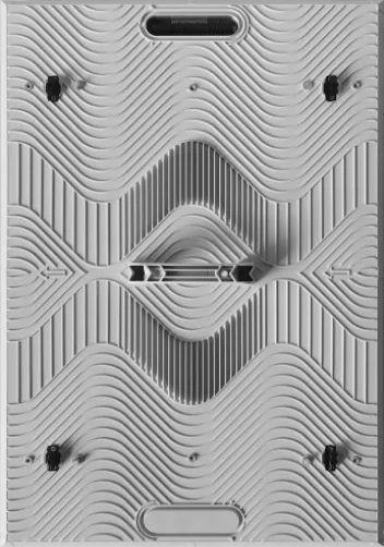 Dos d'un module Helio en aluminium moulé