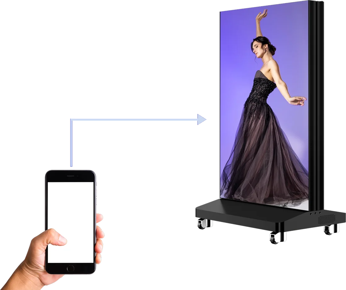 Envoi d'un contenu depuis un téléphone vers Fold-Up
